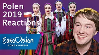 Tulia  quotFire Of Love Pali sięquot  Polen  Reaction  Eurovision Song Contest [upl. by Nytsrik]