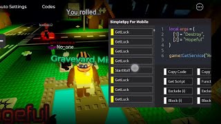 Roblox Mobile Exploiting Tutorial 3 Basic Remotes Fast Roll Horrors RNG [upl. by Almita]