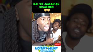 KAI VS 🇯🇲SCAMMER🤣 kai amp scammer fyp like share commment subscribe jamaica chopper up [upl. by Neeham]