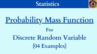 22 Probability Mass function  Discrete Random variable probabilitydistribution statistics [upl. by Leelahk]