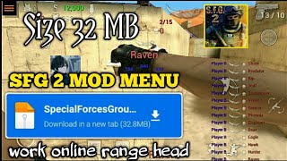 SFG 2 MOD MENU WORK ONLINE RANGE HEAD [upl. by Anaul]