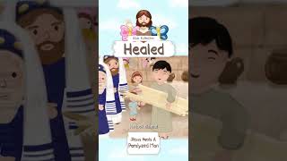 HEALED Jesus Heals a Paralyzed Man · BIBLE STORIES FOR CHILDREN KIDS · ANIMATED CARTOON shorts [upl. by Gurevich552]