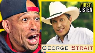 Rapper FIRST time REACTION to George Strait  Amarillo By Morning The Rodeo is INSANE [upl. by Aynna427]