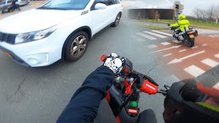 Derbi Stage6 88 x Yamaha 96  Wheelies CRASHPOLICE and more [upl. by Nylirej239]