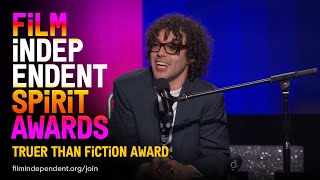 REID DAVENPORT wins the TRUER THAN FICTION Award at the 2023 Film Independent Spirit Awards [upl. by Sloan961]