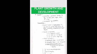 PLANT GROWTH AND DEVELOPMENT NOTESbotanybydrjaswinderkaur [upl. by Aryamo]