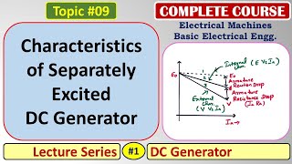 09 Characteristics of Separately Excited DC Generator [upl. by Vedette]