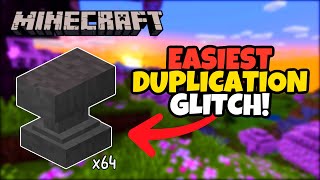 The EASIEST DUPLICATION GLITCH in Minecraft Bedrock Edition [upl. by Nhar21]