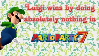 Mario Party 7  Luigi wins by doing absolutely nothing [upl. by Maclaine]