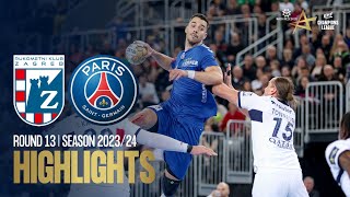 HC Zagreb vs Paris SaintGermain Handball  Round 13  EHF Champions League Men 202324 [upl. by Magdalena]