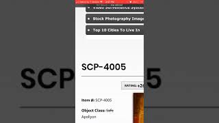 SCP4005 object class Safe Apollyon [upl. by Kore431]