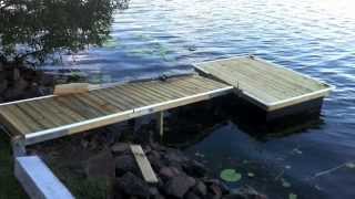 Building a Home Made Micro Floating Dock Jetty Pontoon [upl. by Ennairoc415]