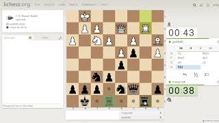 BULLET CHESS GAME Colles System ANTICOLLE Queens Pawn Game Zukertort Variation [upl. by Occer356]