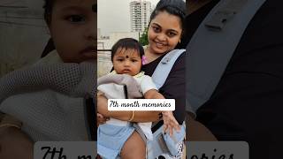 Minni😍 7th month memories and milestones meekosam✨🦋 ytshorts shortsindia babyshorts viralvideo [upl. by Olsson]