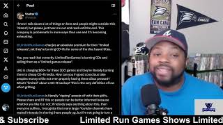 Limited Run Games Shows Limited Effort The CDR Scam [upl. by Sirromad576]