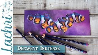 Inktense Tips amp Demonstration  Clownfish  Lachri [upl. by Enida]