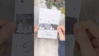 ❄️ Einfache Weihnachtskarte zum nach basteln ❄️ diy papierbasteln weihnachtsgeschenke [upl. by Leagiba278]