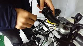 Installation for ANCHEER Electric Mountain Bike Integrated Wheel AM004142 [upl. by Essirehs]