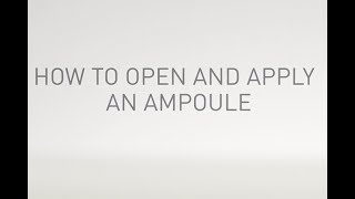 Skincare  How to open and apply an ampoule [upl. by Annawahs]