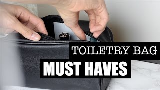 How To Pack Your Toiletry Bag  Whats In My Mens Toiletry Bag [upl. by Sly]