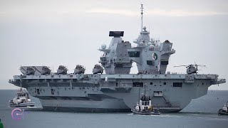 How Powerful Aircraft Carrier HMS Queen Elizabeth [upl. by Atterys]