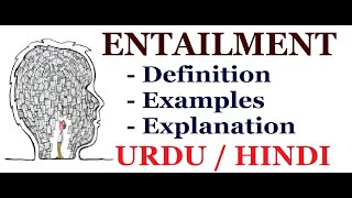 What is Entailment   Pragmatics  Urdu  Hindi [upl. by Tacklind394]