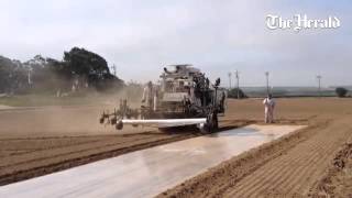 TriCal Of Hollister gives a field fumigation demonstration in North County wo Fumigants agricul [upl. by Ynnavoeg]