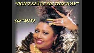 JEANIE TRACY DONT LEAVE ME THIS WAY 12 MIX1985 [upl. by Diao]