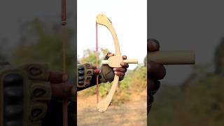 Arrow and Bow Bamboo Craft Skills With Survival diy craft youtubeshorts wood bamboo [upl. by Oirasor]