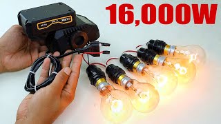 16000W Electricity Hi Power Generator Magnetic 230v Copper Coil 220v activity [upl. by Mathis]