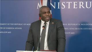 Declarații de presă Luminița Odobescu – Mihai Popșoi – David Lammy [upl. by Nolyaw]