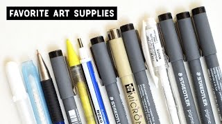 Current Favorite Art Supplies  Whats in My Pencil Pouch [upl. by Kaden]