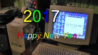 Happy New Year 2017 from the Packard Bell Legend 822CDT [upl. by Ahsinrac]