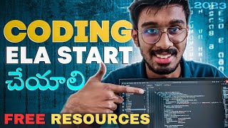 How To Start CODING From Basics🔥 DSA Beginner Guide In తెలుగు [upl. by Yddet218]