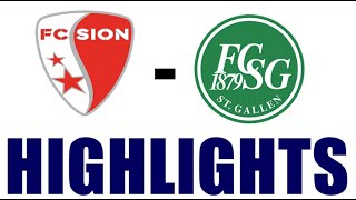 FC Sion vs St Gallen 22 Highlights  Swiss Super League 202425 [upl. by Asilenna]