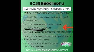 LIVE Geography Tutoring for GCSE Students [upl. by Evanne]