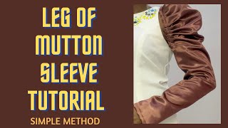 LEG OF MUTTON SLEEVE TUTORIAL simple and fast method without slash and spread [upl. by Ennaecarg]