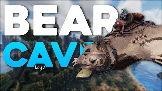 Moving To Crouch Bear Cave 12 Hours Into Wipe  ARK PvP [upl. by Aihpled489]