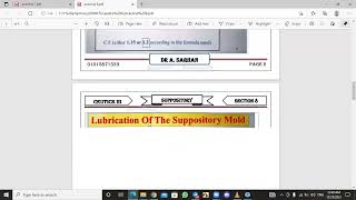 ceutics 3  Sec 8 Suppository part 2 [upl. by Eimrej]