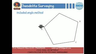 Methdo of traversing  Included angle method [upl. by Cash]