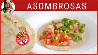 TORTILLAS SIN GLUTEN CON ARROZ CRUDO las amo [upl. by Yatnuhs]