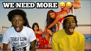 OMG   Cardi B  Bongos feat Megan Thee Stallion Official Music Video REACTION [upl. by Nnaeed]