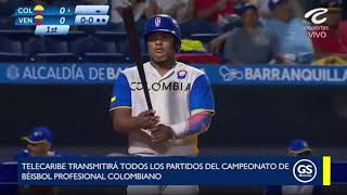 Telecaribe transmitirá todos los partidos del campeonato de béisbol profesional colombiano [upl. by Iturhs]