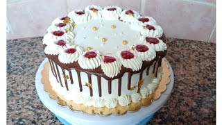 Torta alla crema di limonecioccolato e lampone buonissima 🍫🍋🎂🍰pasticceriaitaliana food [upl. by Flanigan]