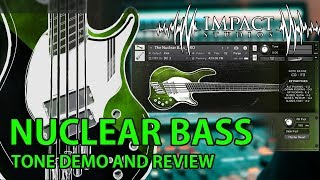 NUCLEAR BASS by Impact Studios  Odeholm Audio  Demo Review  Discount code Kontakt MIDI bass [upl. by Ahsinned943]