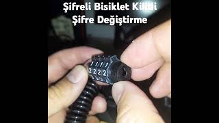 Şifreli Bisiklet Kilidi Şifre Değiştirme [upl. by Ylen]