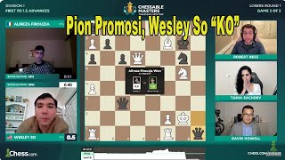 Serangan Pion Alireza Membuat Wesley So Tepar  CCT Chessable Masters 2024 [upl. by Keele458]