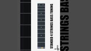 How to tune your bass guitar  Standed GDAE Tuning basslesson basstabs chamisbass shorts [upl. by Idihsar601]