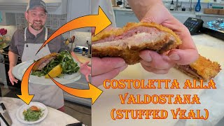 Costoletta Alla Valdostana Veal Stuffed with Fontina and Prosciutto [upl. by Satterlee]