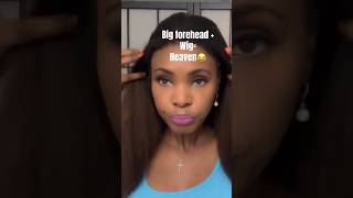 New forehead 🧐 hairstyle hair wigs hairtutorial lacefrontwig wig tutorial foryou foru [upl. by Lissak970]